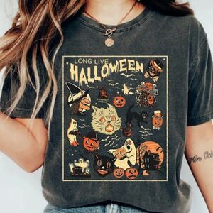 ‘Long Live Halloween’ Vintage Halloween Tee Shirt